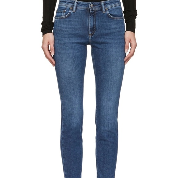 Acne Studios Bla Konst Climp Starp Skinny Jeans - Picture 1 of 12